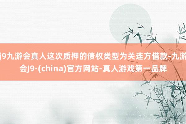 j9九游会真人这次质押的债权类型为关连方借款-九游会J9·(china)官方网站-真人游戏第一品牌