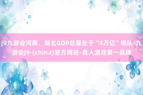 j9九游会河南、湖北GDP总量处于“4万亿”梯队-九游会J9·(china)官方网站-真人游戏第一品牌