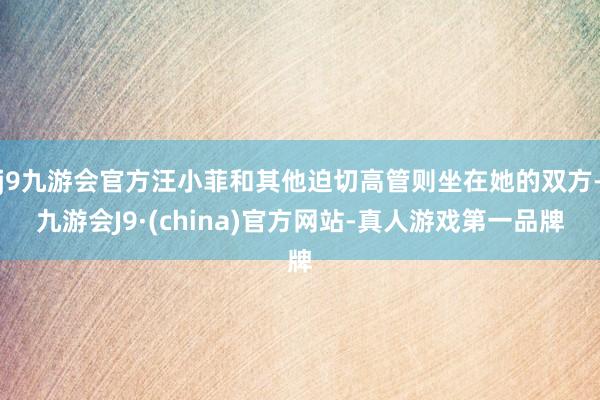 j9九游会官方汪小菲和其他迫切高管则坐在她的双方-九游会J9·(china)官方网站-真人游戏第一品牌